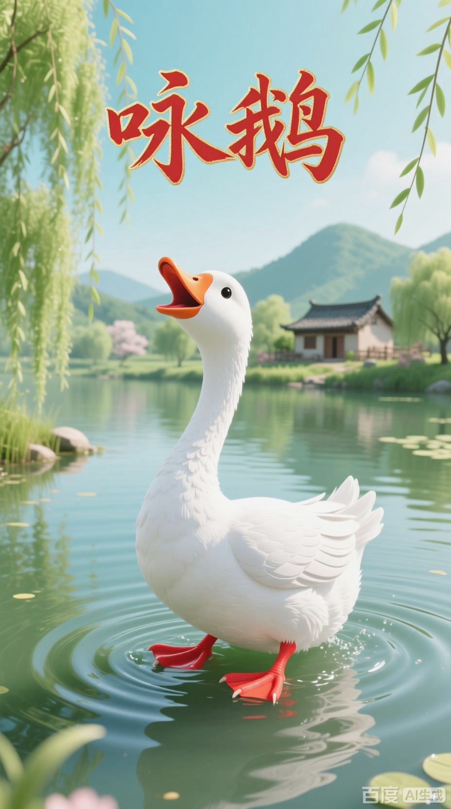 鹅鹅鹅，曲项向天歌之美