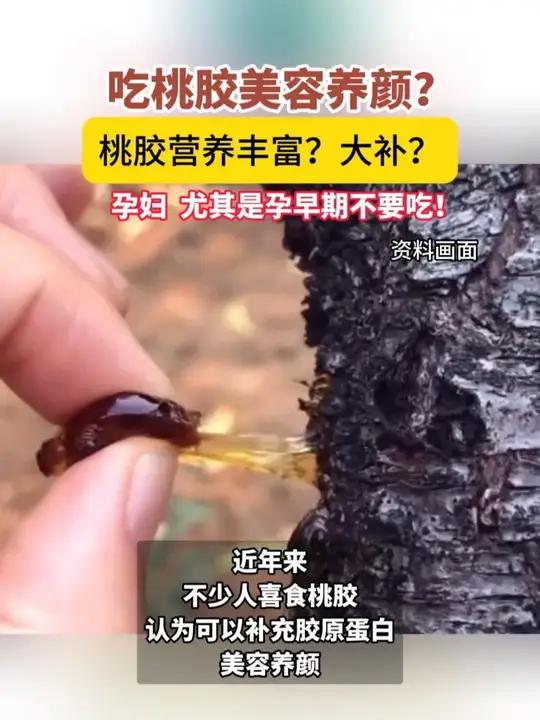 桃胶营养丰富?大补?美颜?切记孕妇不要吃!(中国食品安全报)