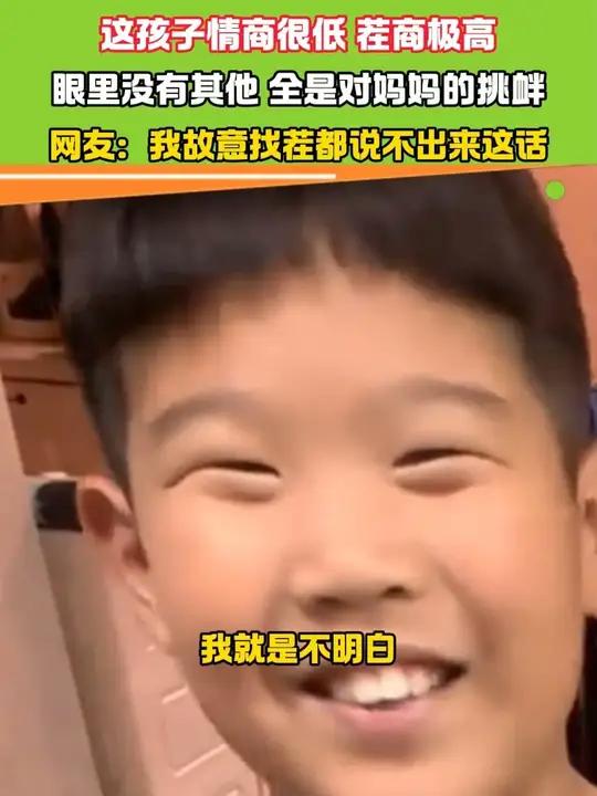 眼里没有其他 全是对妈妈的挑衅