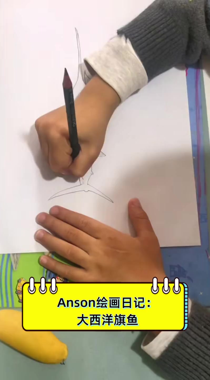 Anson绘画日记:大西洋旗鱼