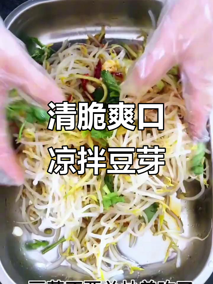 凉拌豆芽,清爽又美味!教你简单做法