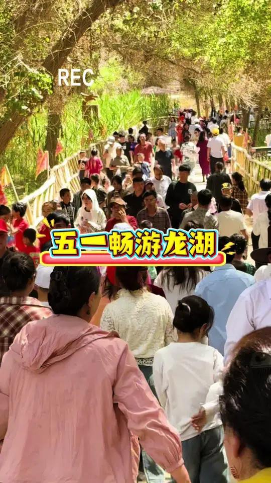五一期间,龙湖景区内设置了多个特色展台,展示内容丰富多样。这里既有来自新疆的于田玫瑰、沙漠