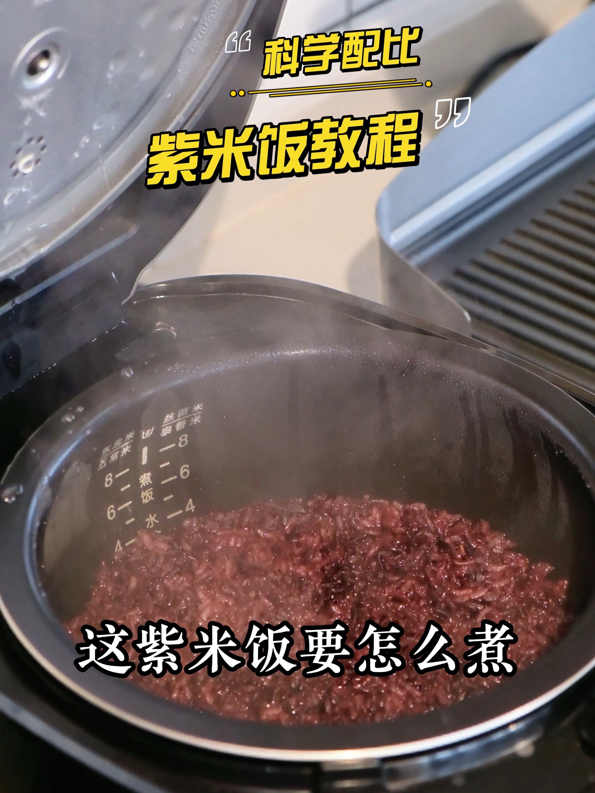 紫米饭用电饭煲怎么蒸?看这里!