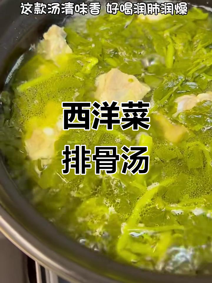 西洋菜排骨汤,简单又美味