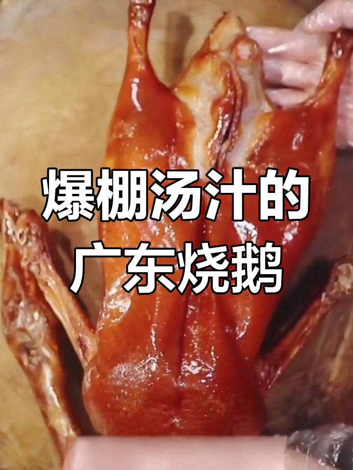 正宗广东烧鹅,皮脆肉嫩,汤汁四溢让人无法抗拒