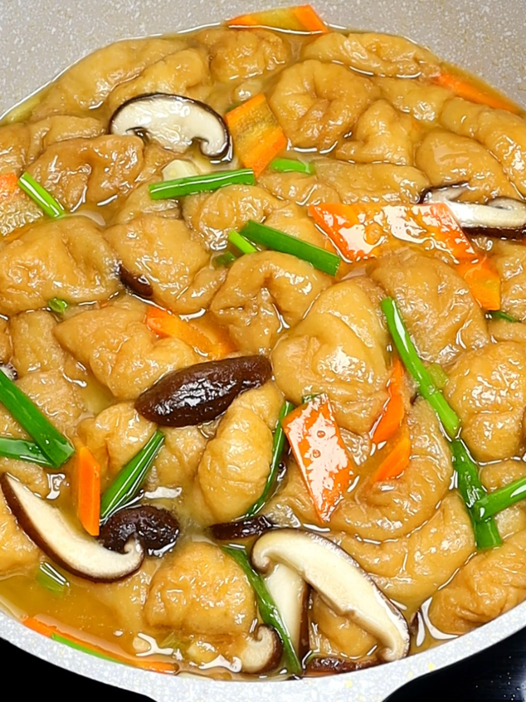 素炒油面筋 酸甜可口 滑嫩入味