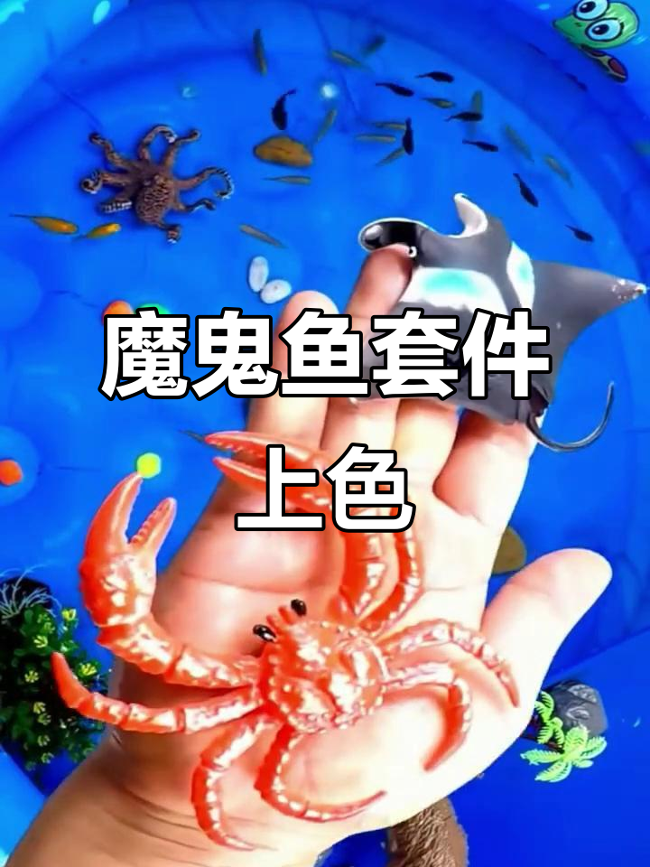 魔鬼鱼与章鱼的生态水池大作战,小鱼们游动超快!