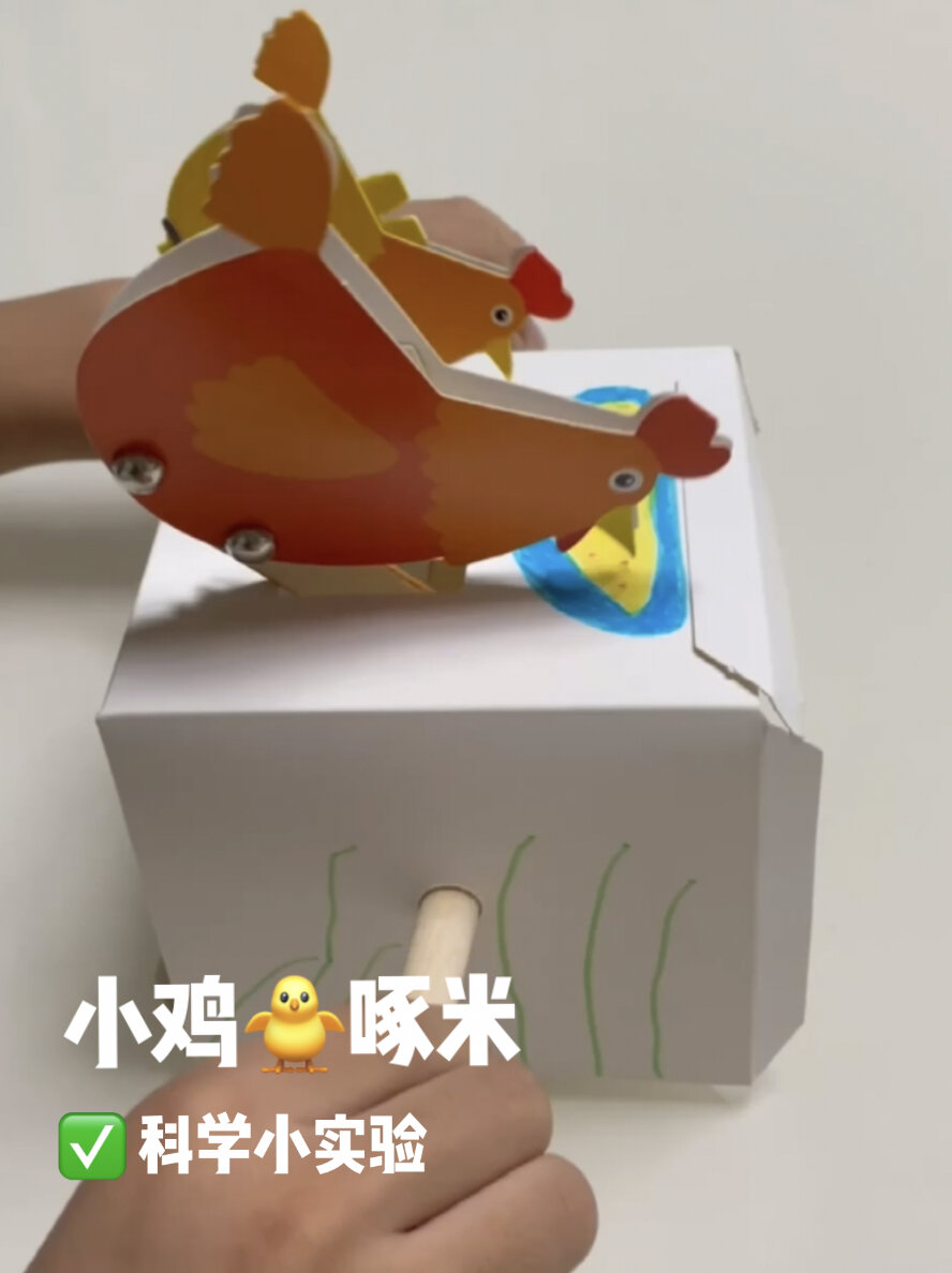 科学小实验——小鸡啄米