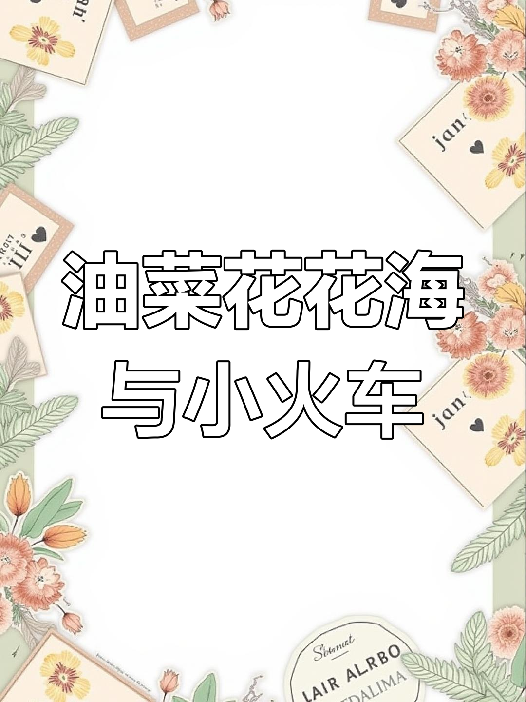 穿越油菜花海,喷绘彩虹!犍为嘉阳小火车带你进入春天