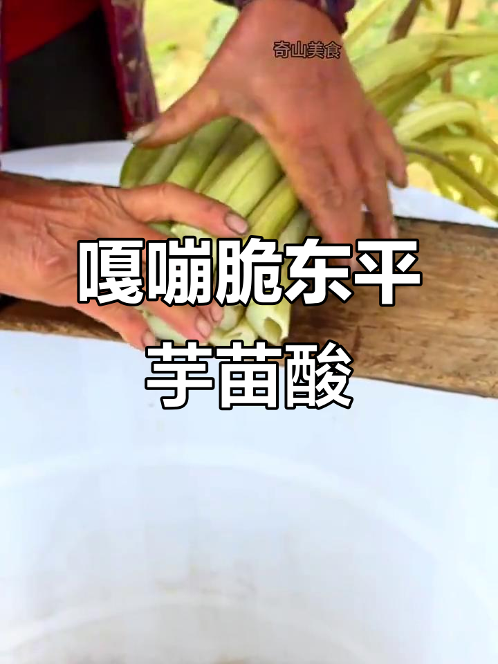 东平咸菜芋苗酸,脆嫩爽口传统风味