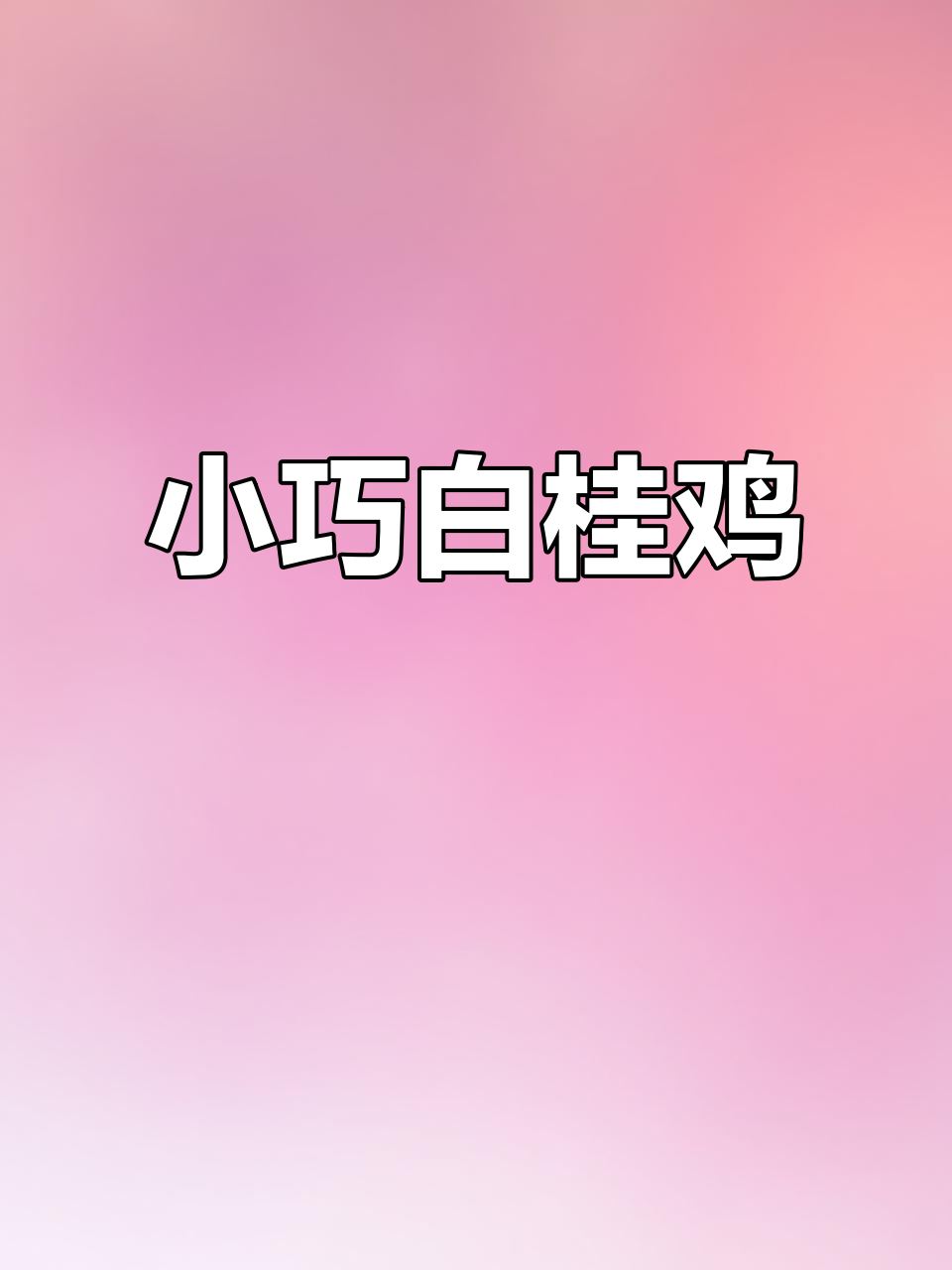 白桂鸡虽小，肉质紧实，炖汤味道鲜美