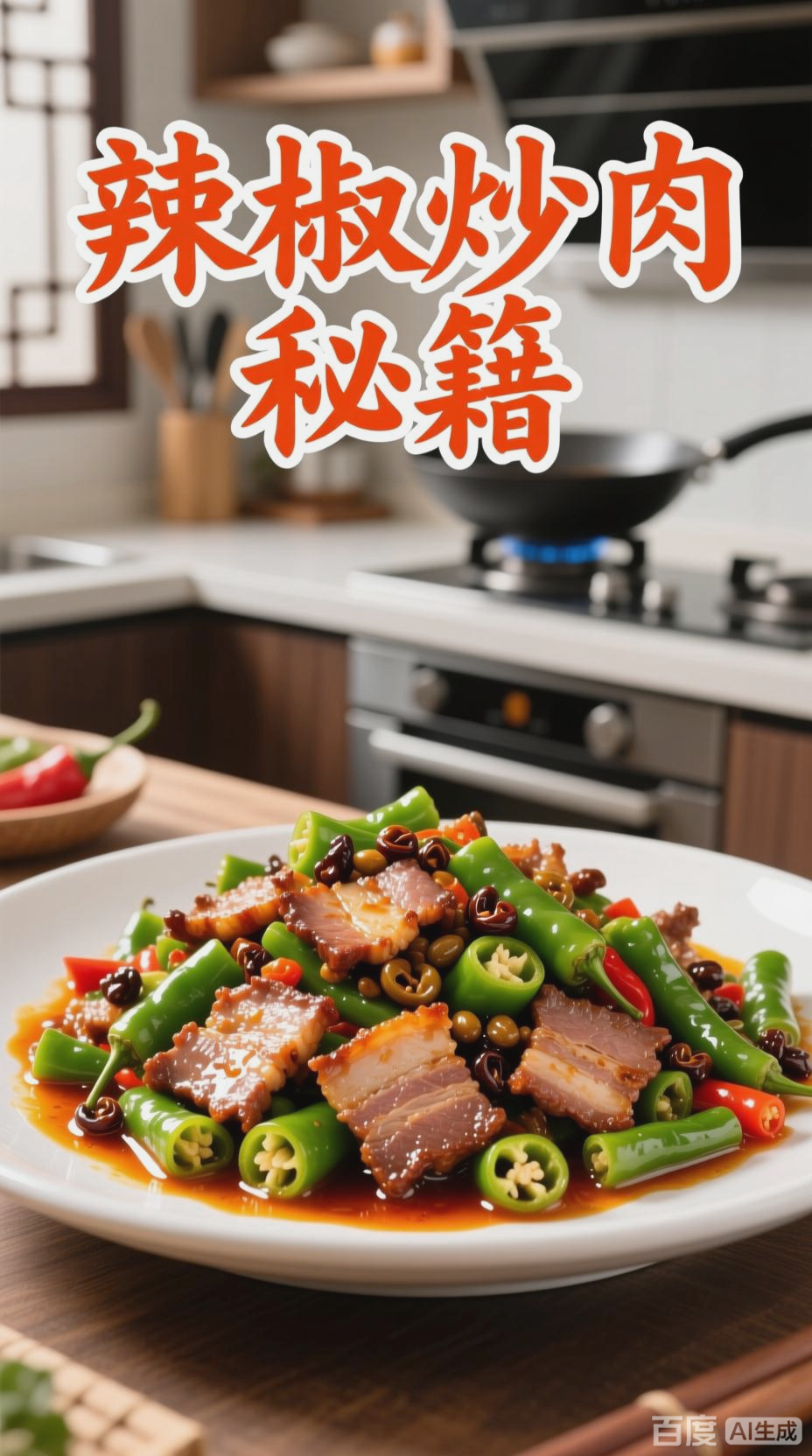 辣椒炒肉，家常美味