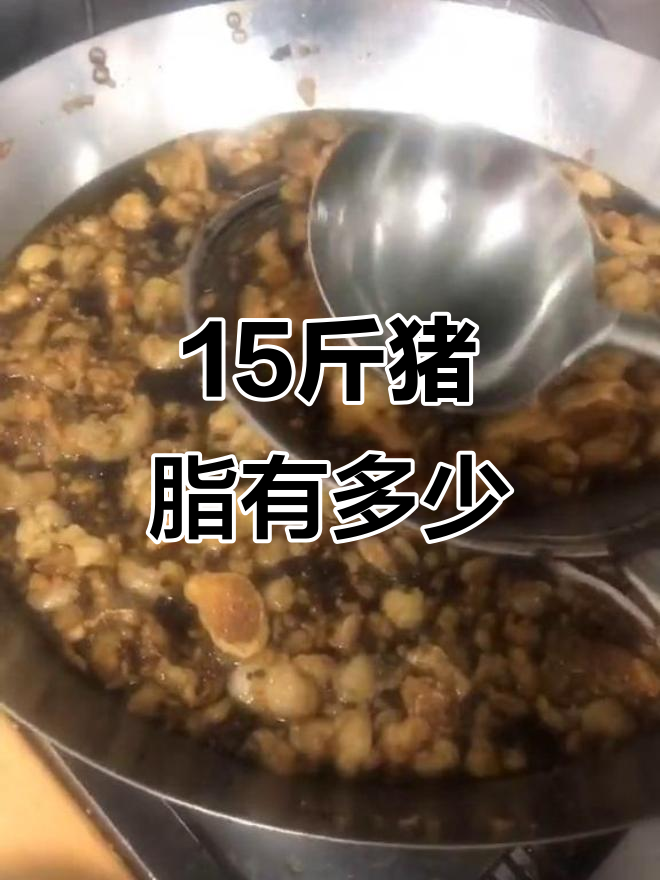 15斤猪脂肪有多大?看看这坨油能炒多少葱油