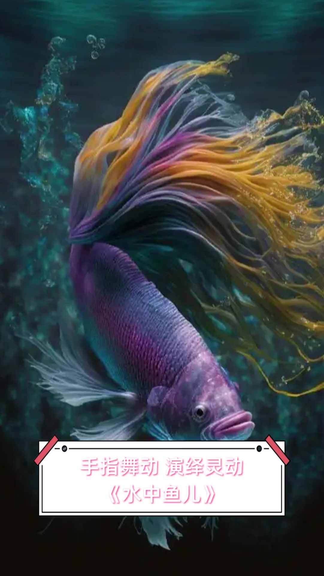 手指舞动,演绎灵动《水中鱼儿》