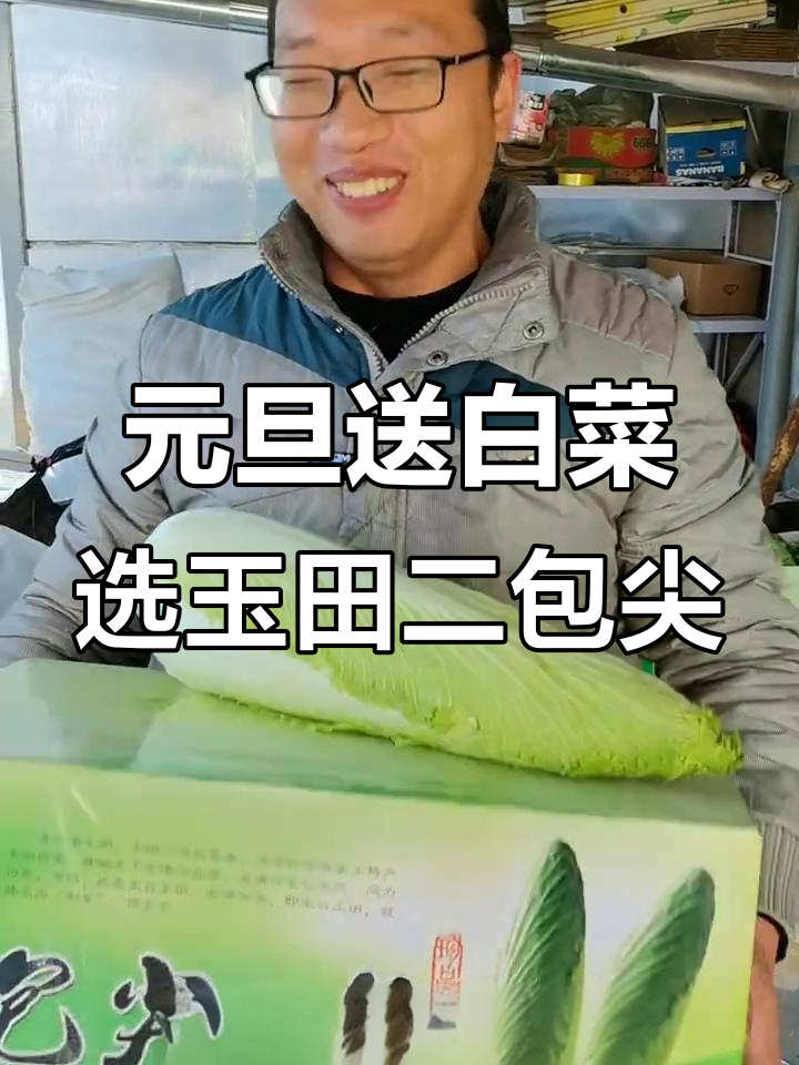 送白菜就是送“财”,玉田二包尖白菜礼盒装,元旦必备!