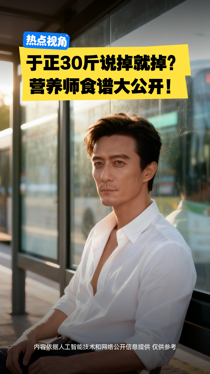 于正30斤说掉就掉？营养师食谱大公开！