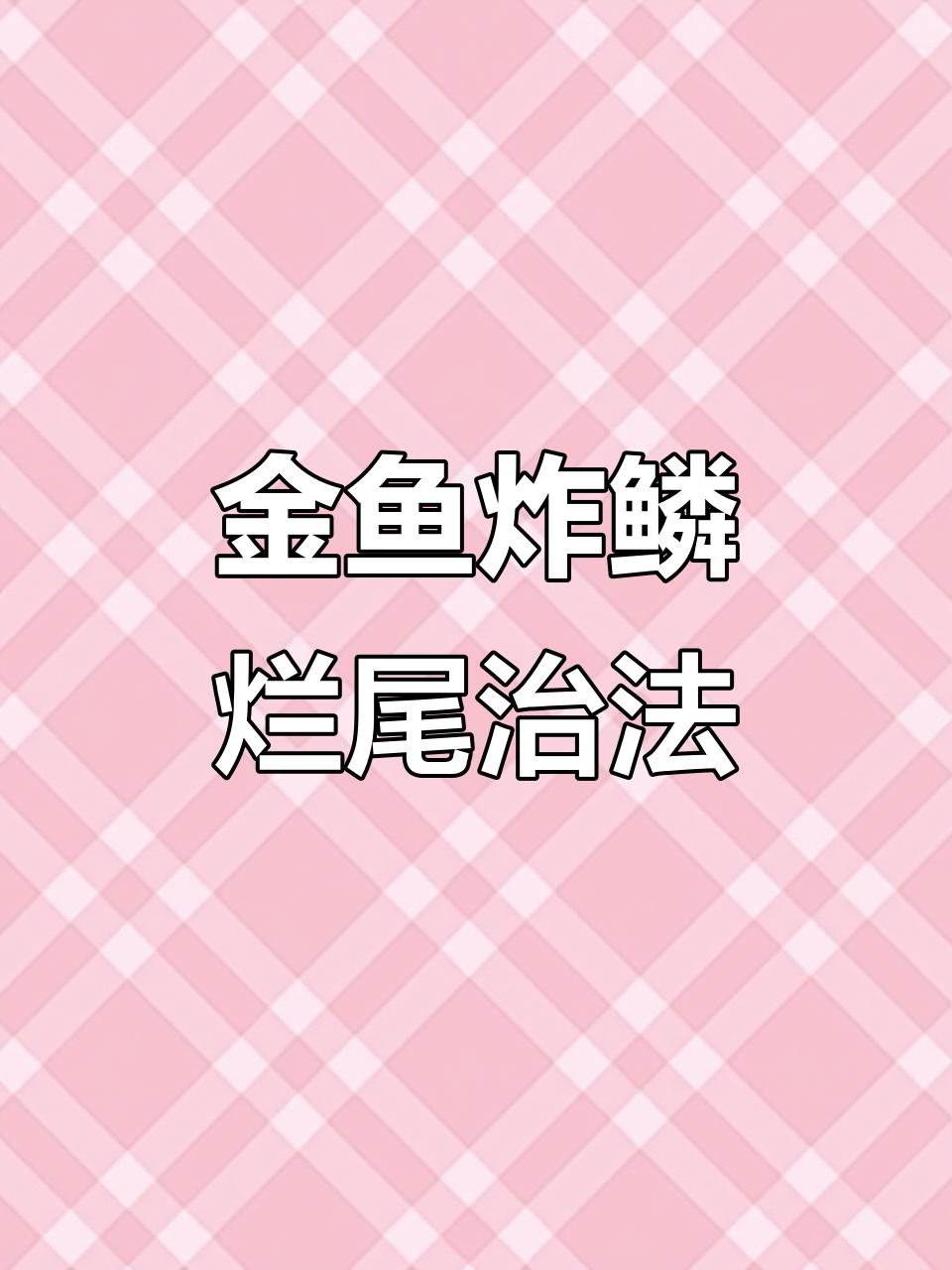 锦鲤金鱼炸鳞烂肉?庆大莓素鱼用治疗全攻略
