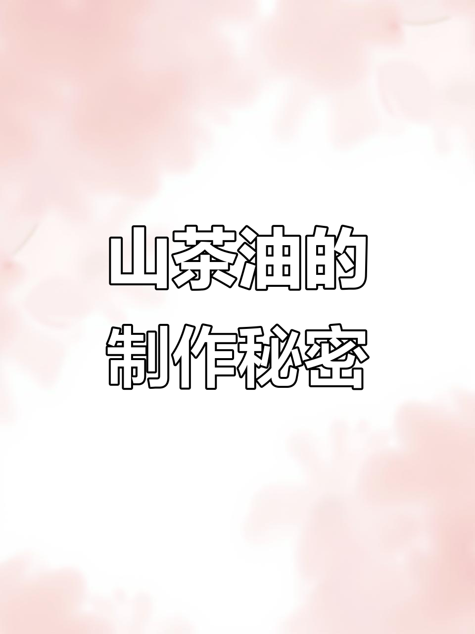 为什么山茶油这么贵?揭秘制作过程和成本