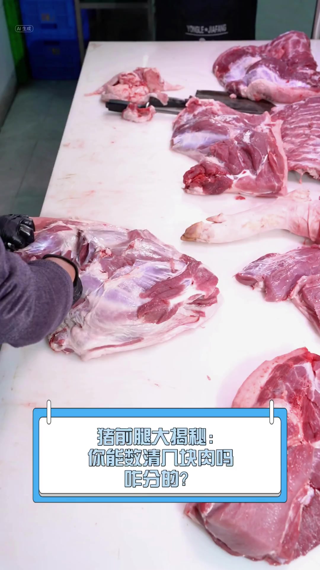 猪前腿大揭秘:你能数清几块肉吗,咋分的?