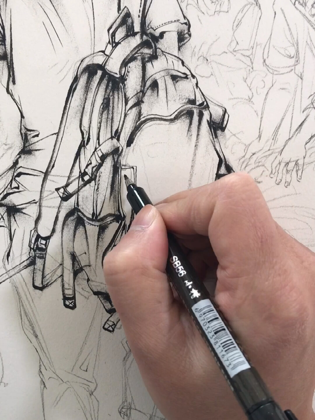 秀丽笔线性速写(场景速写—上)