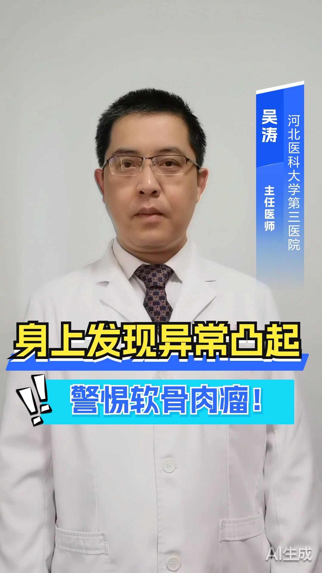 身上发现异常凸起？警惕软骨肉瘤！