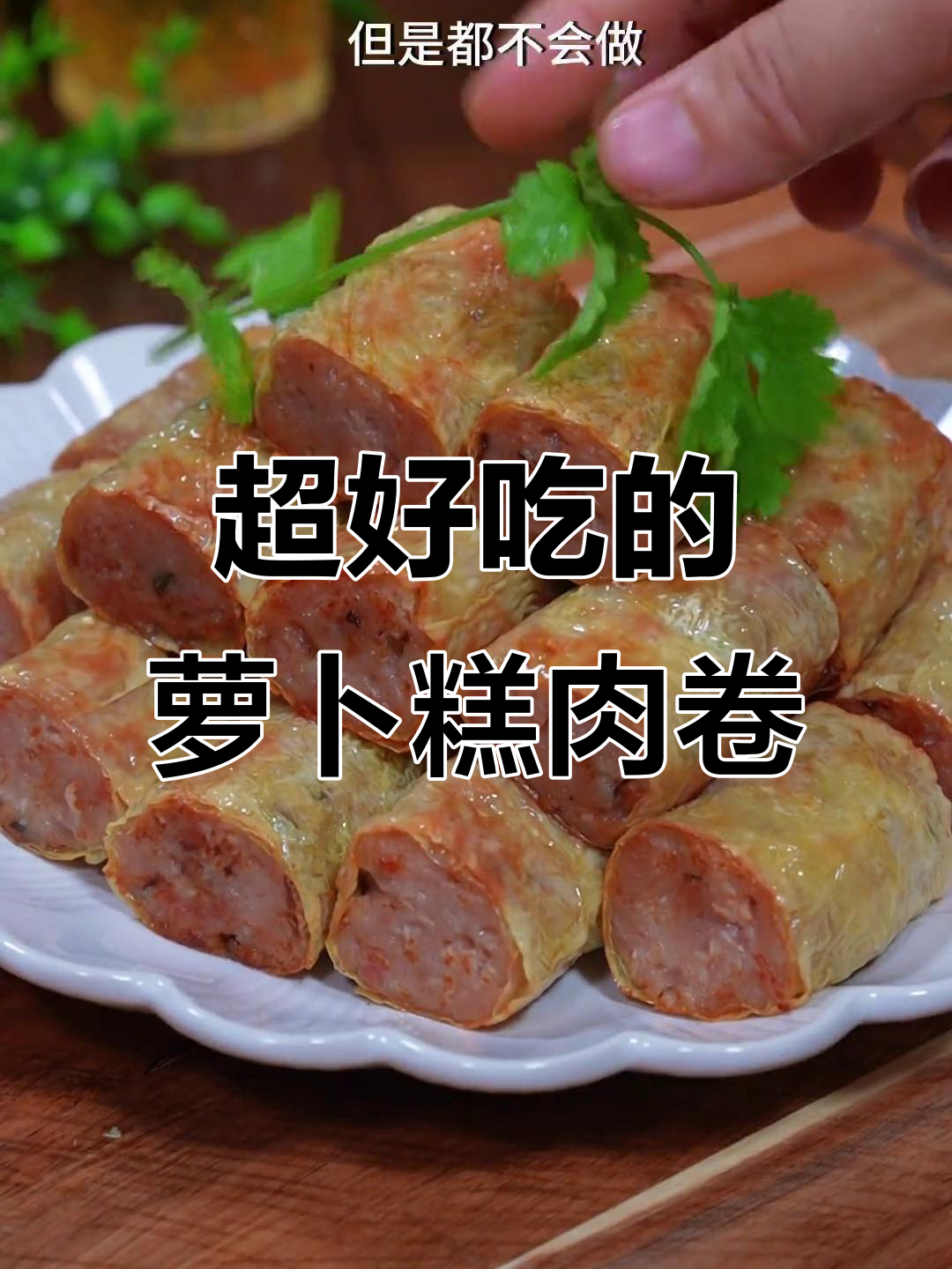 广东潮汕萝卜糕肉卷,外酥内嫩,做法超简单