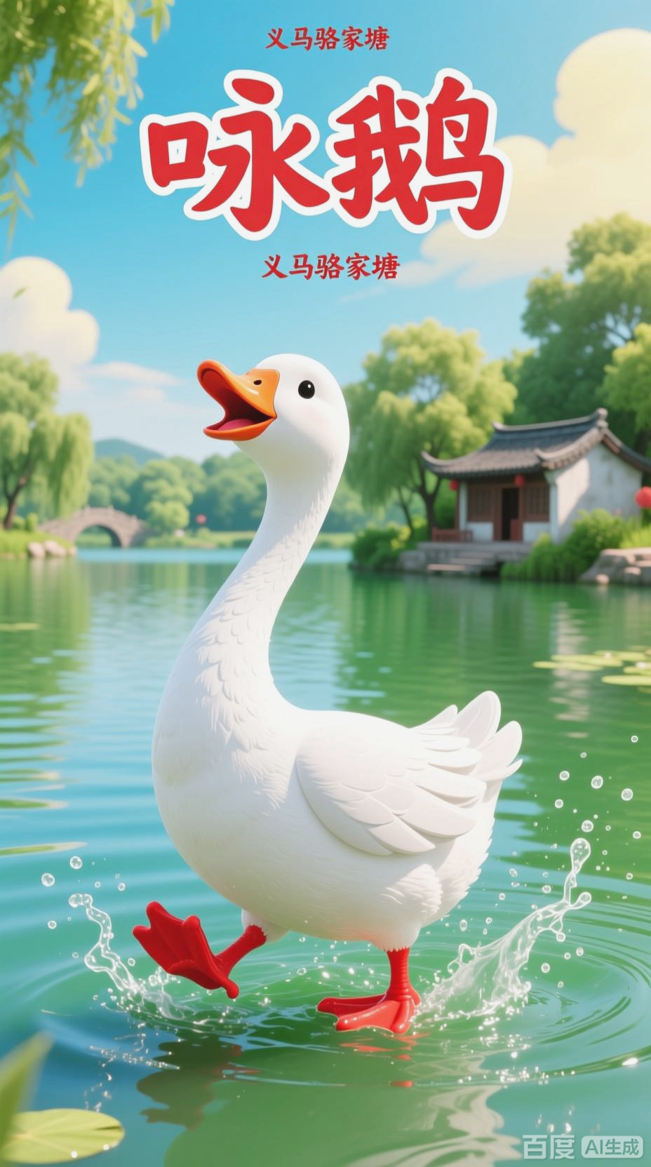 咏鹅古诗，童趣盎然