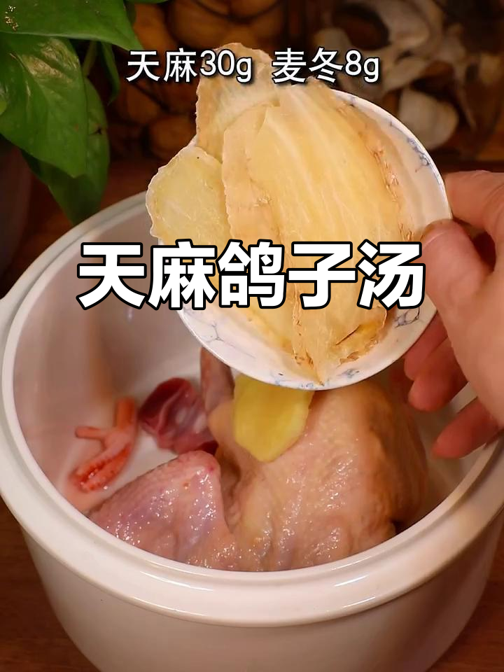 产后恢复必喝!天麻鸽子汤,滋补又去风