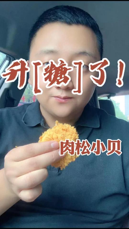 升了!肉松小贝 今天在外面买了100g肉松小贝,看看100g的肉松小贝会让我的血糖升到多少