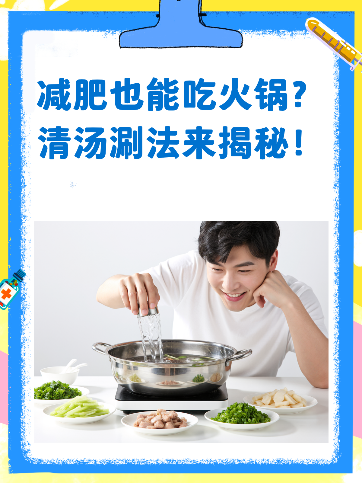 减肥期也能吃火锅?清汤涮菜肉是王道!