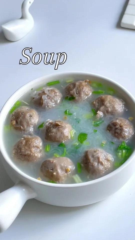 减脂汤牛肉丸粉丝汤潮汕风味