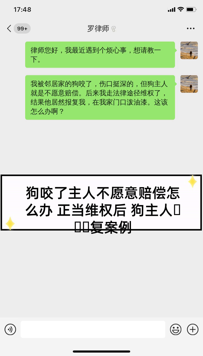 狗咬了主人不愿意赔偿怎么办 正当维权后 狗主人报复案例