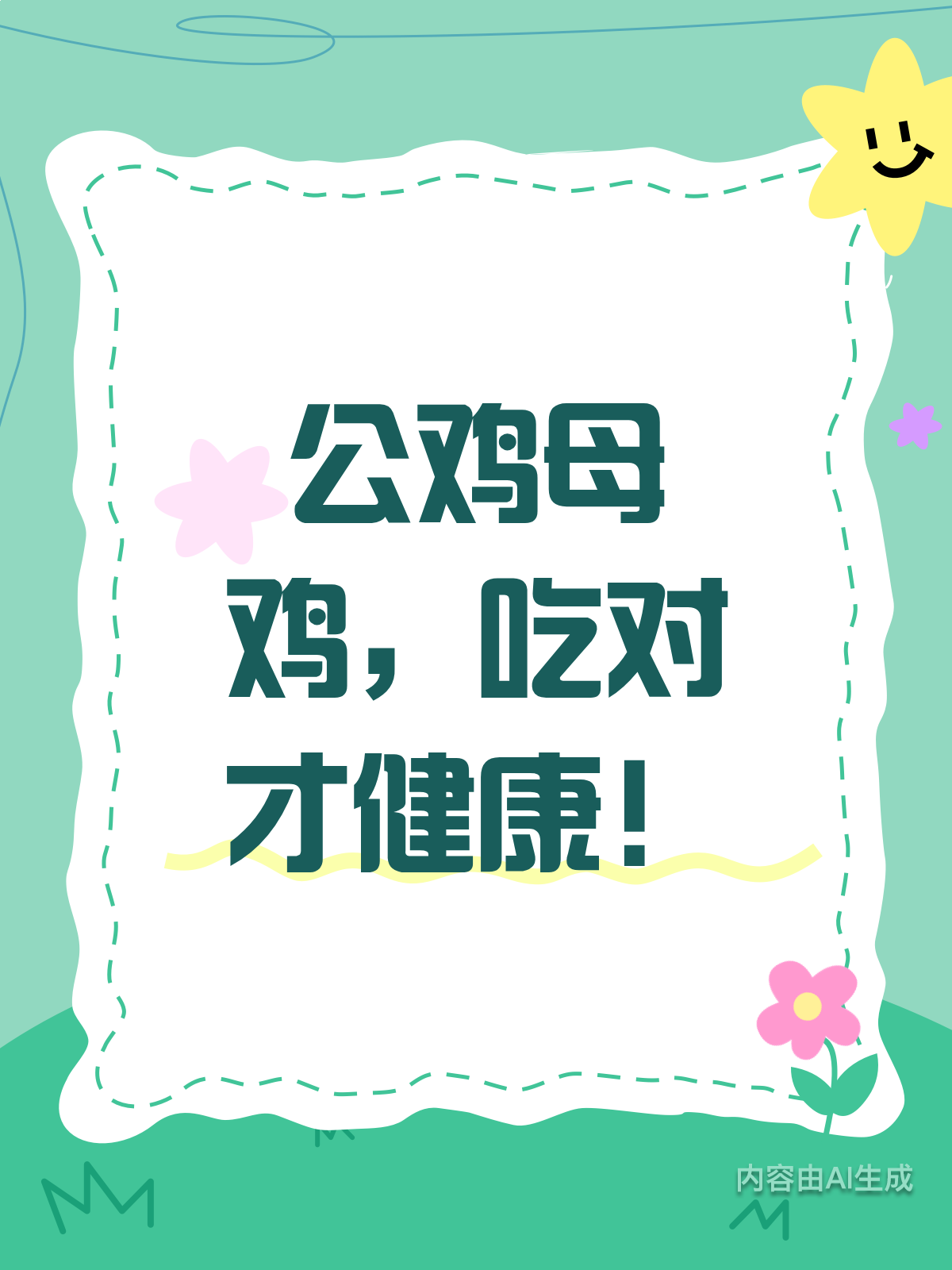 公鸡母鸡有差异!吃对才健康