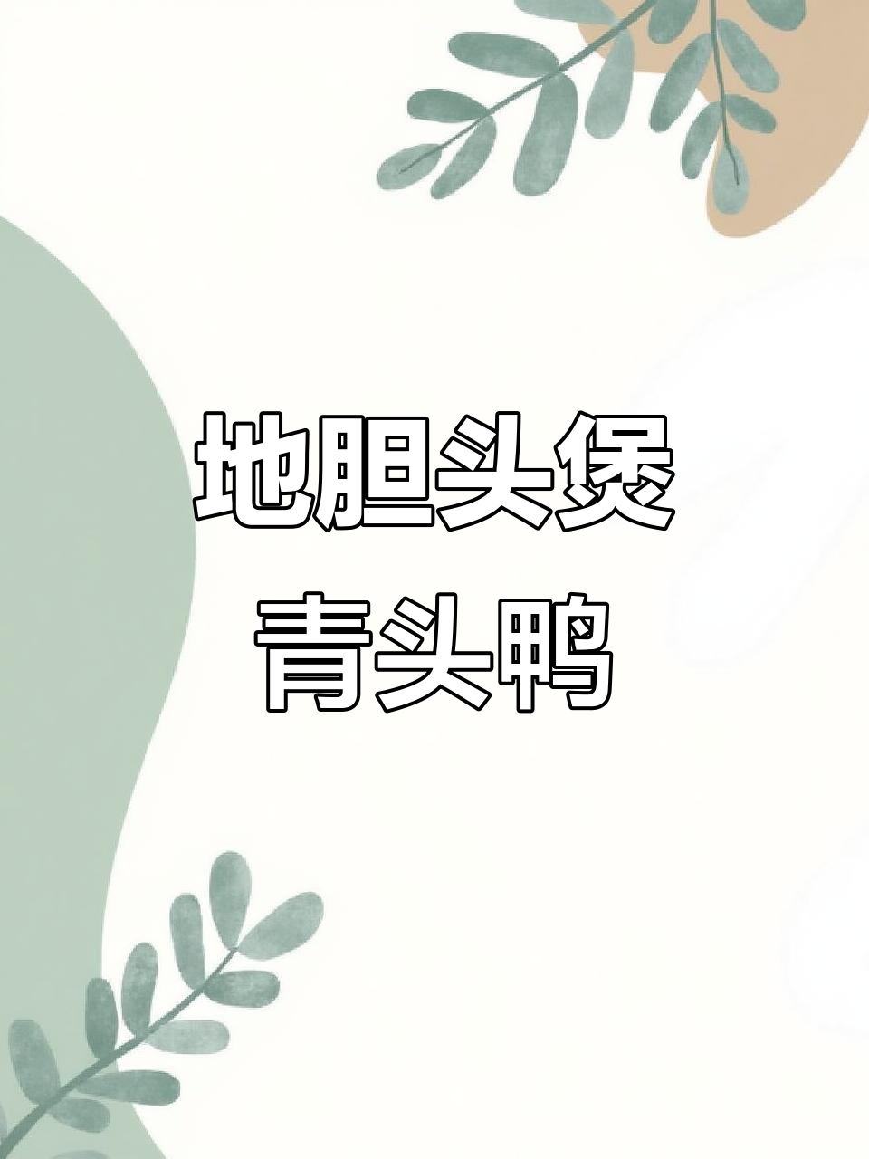 夏日必备!青头鸭搭配地胆头,清热去湿,防暑降温新吃法