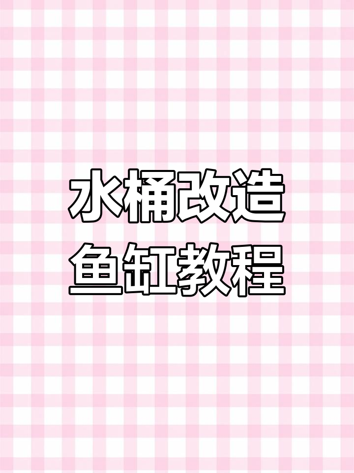 用废旧水桶打造鱼缸,简单又美观!