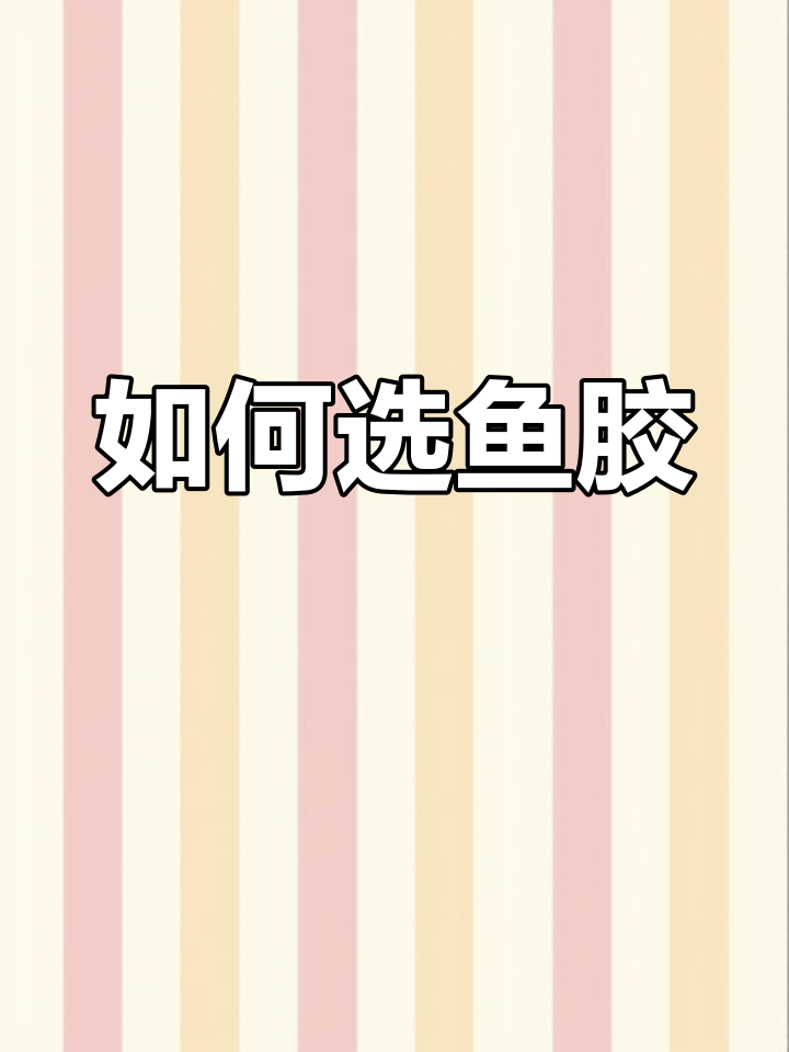 鱼胶品种全解析,如何选择最适合你