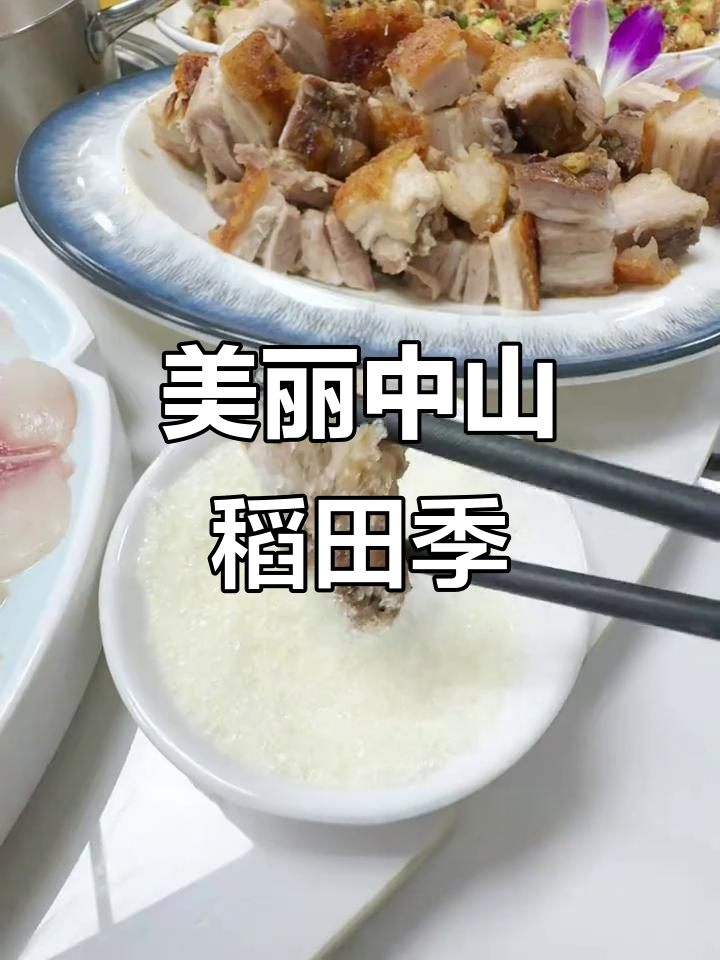 中山崖口稻田美景与美食大揭秘,柴烧猪、脆肉丸一网打尽