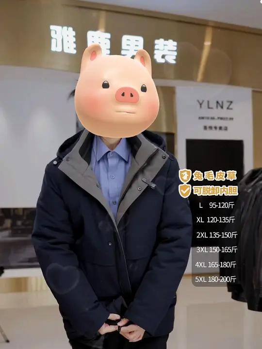 可拆卸男士冬装派克棉服加厚中老年爸爸装棉衣