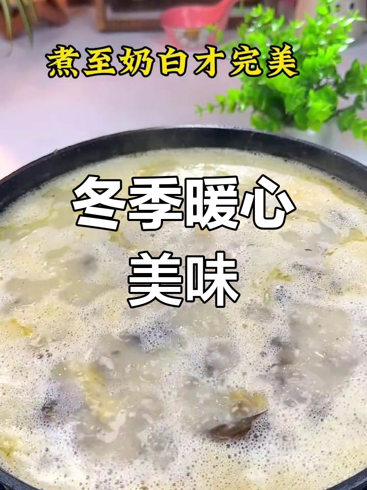 寒冬里,鱼羊一锅鲜,汤浓味美,羊肉嫩滑不腻