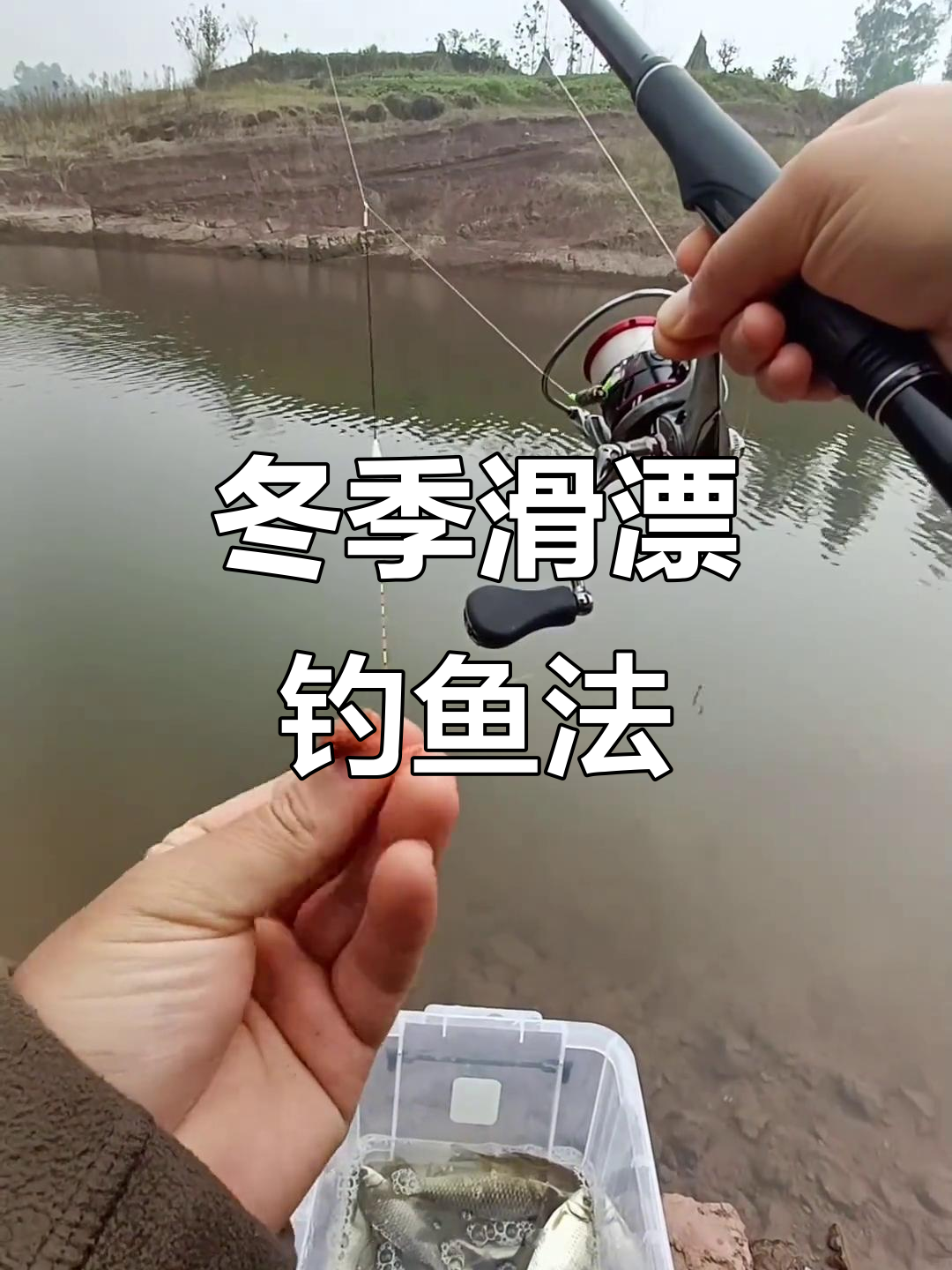 冬季滑漂远投技巧,轻松钓获大板鲫!