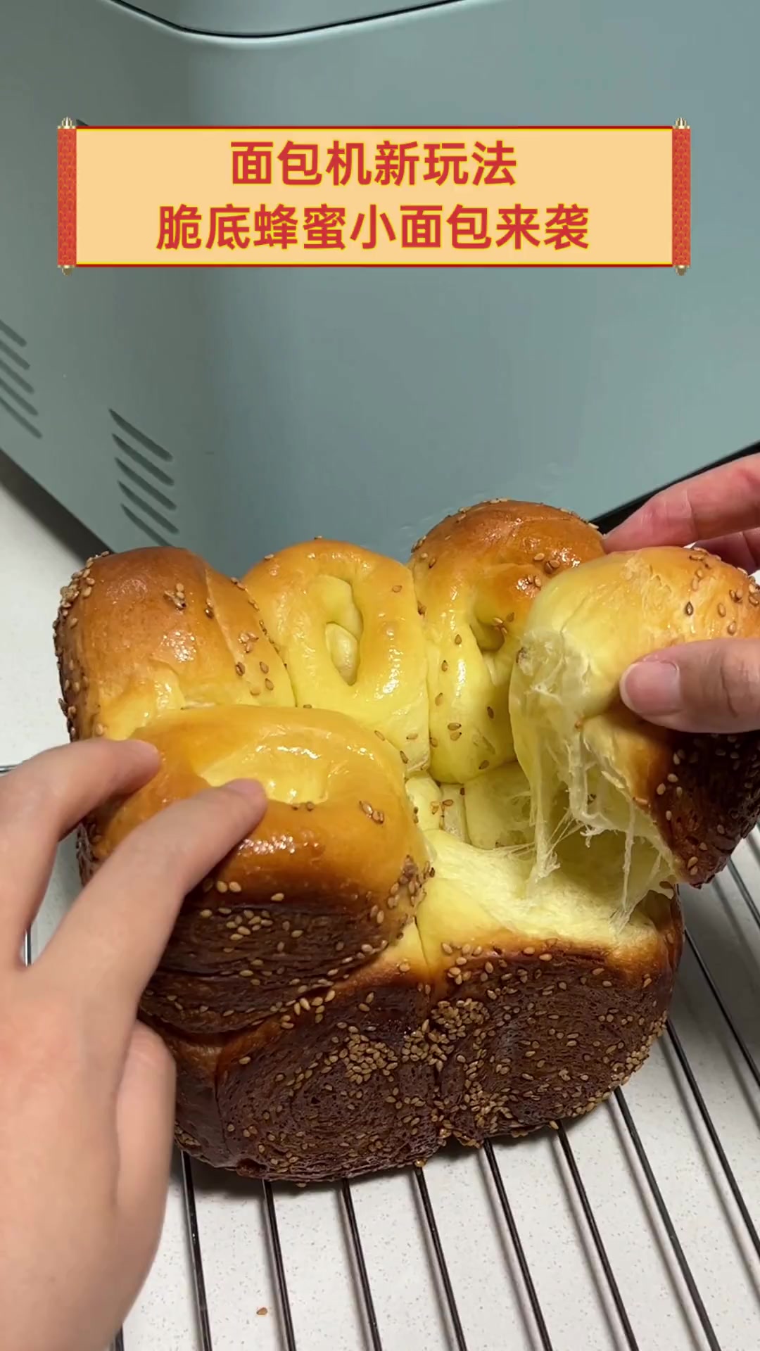 面包机新玩法,脆底蜂蜜小面包来袭