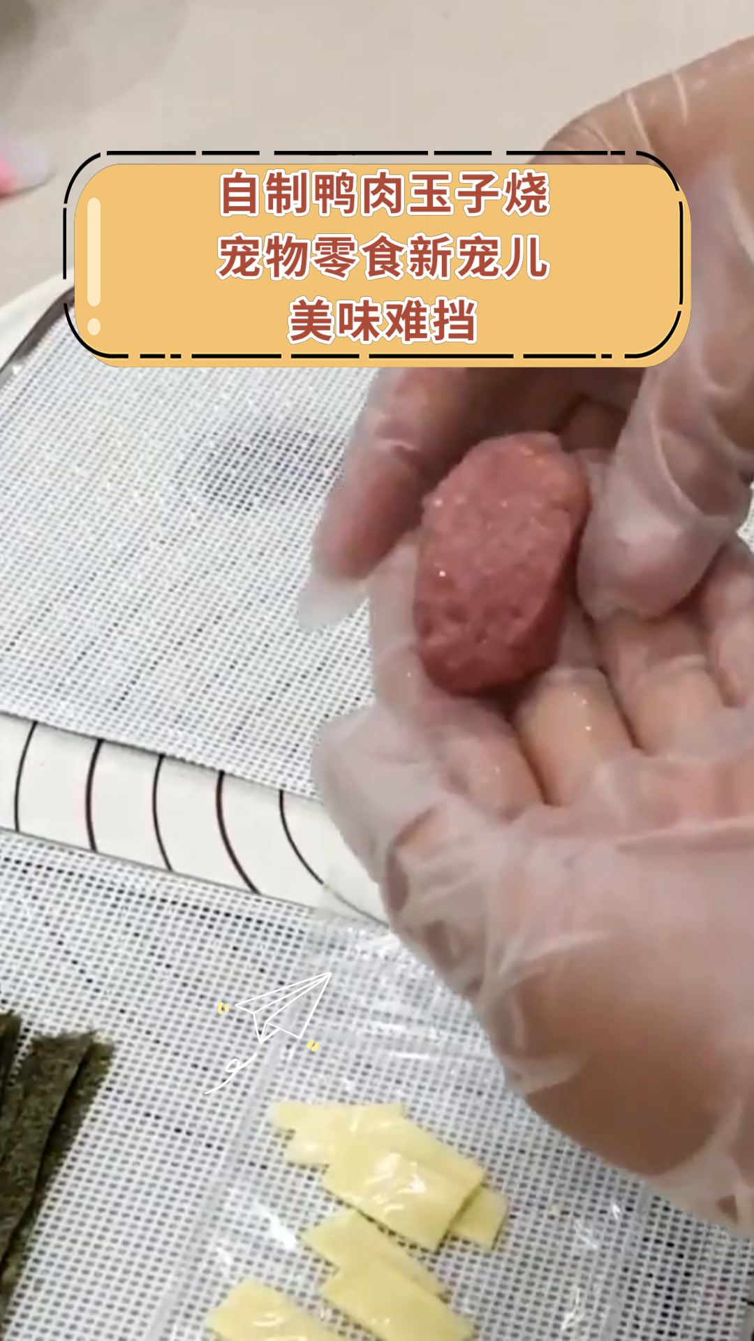 自制鸭肉玉子烧宠物零食新宠儿美味难挡