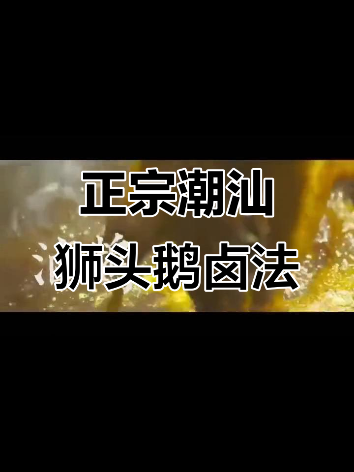 潮汕狮头鹅卤制全过程，陈鹏鹏带你了解正宗技艺