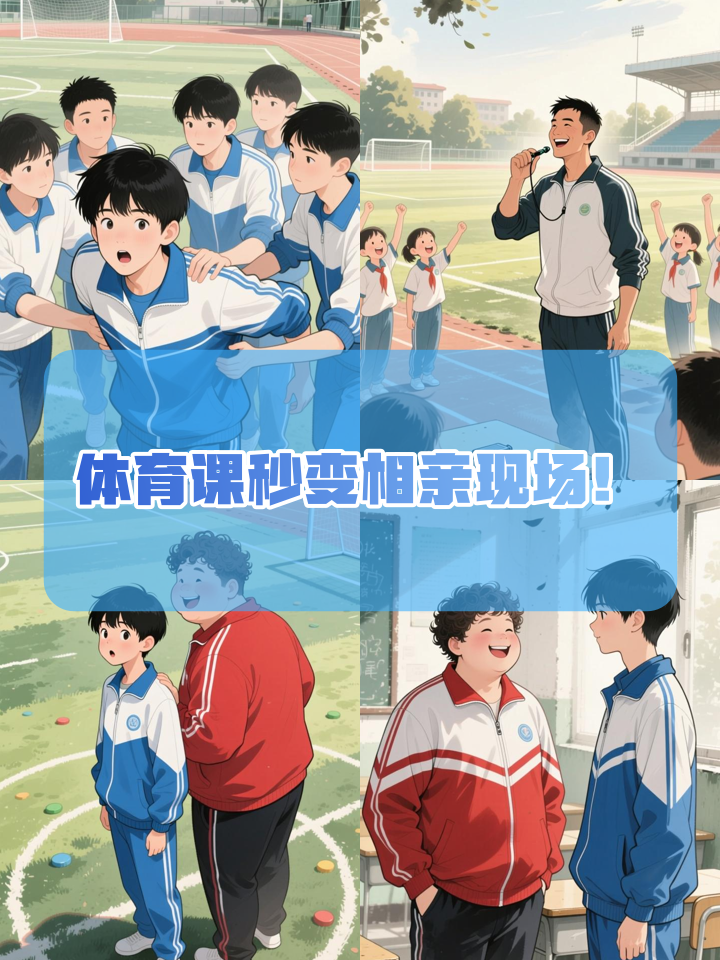 全班玩贴烧饼游戏，体育老师竟是隐藏月老