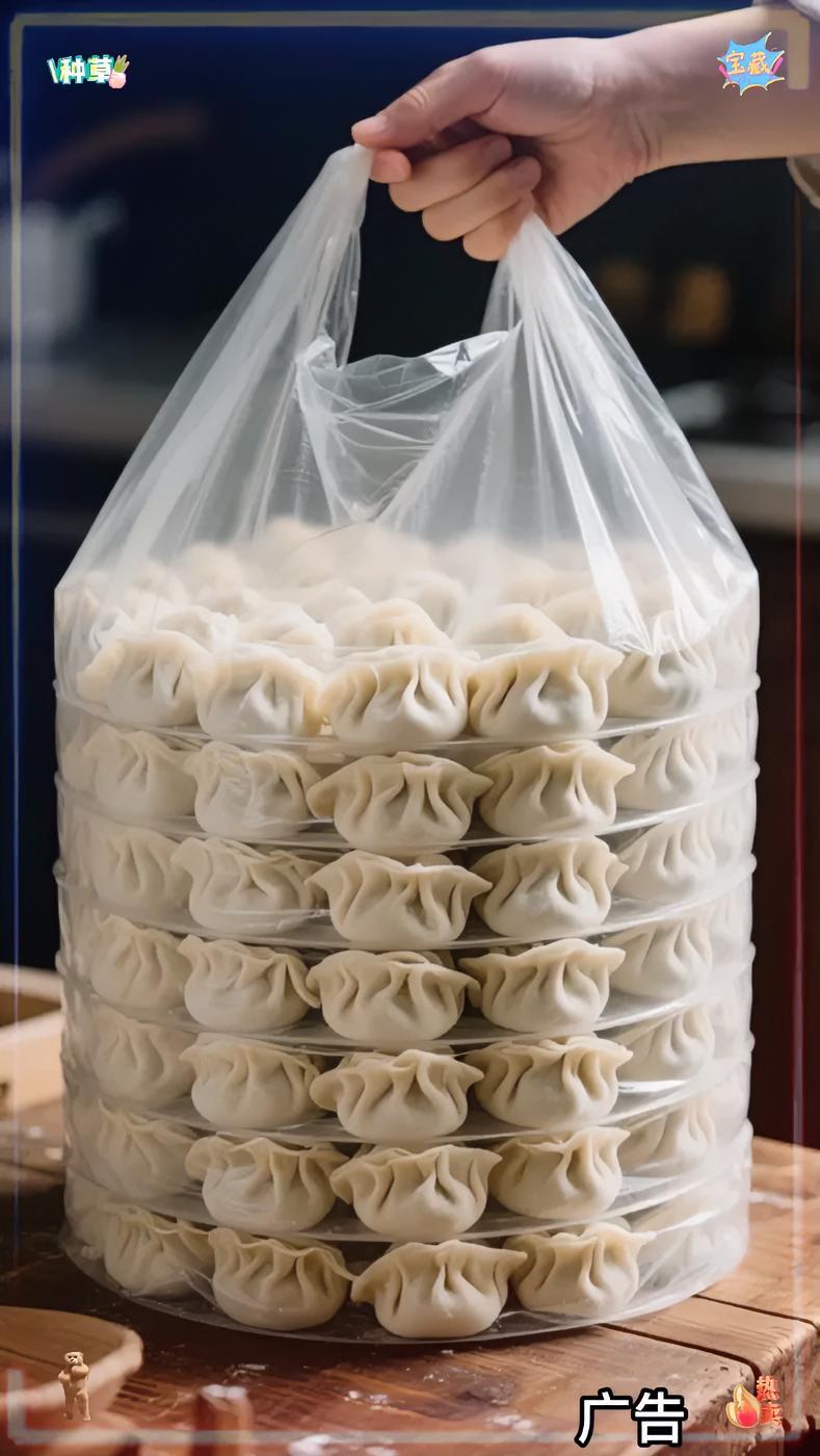 咱这手工水饺，就是家里的味道。用的都是新鲜肉菜，剁得细细的，调馅时就放点油盐酱醋，没那些乱