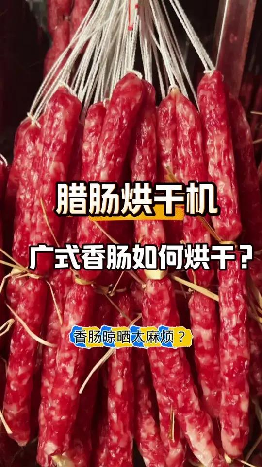  “香肠晾晒太麻烦?一台机器解锁腊味自由!”  寒风起,腊味香,但做腊肠最愁什么?不是配方