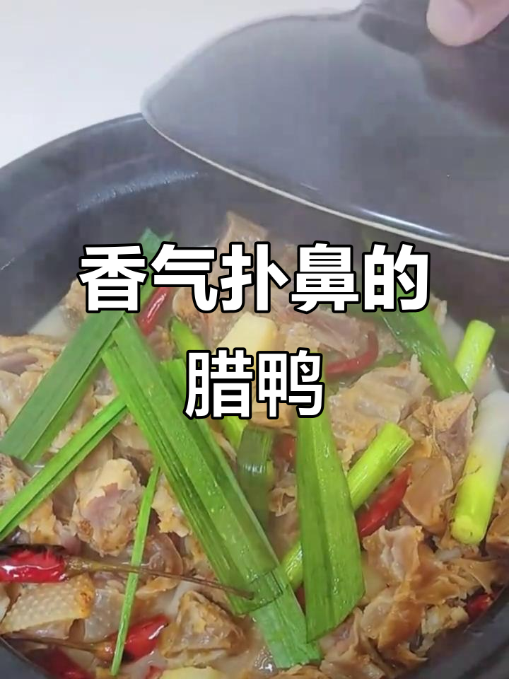 江西腊鸭砂锅,咸香鲜辣,米饭三碗也不够!