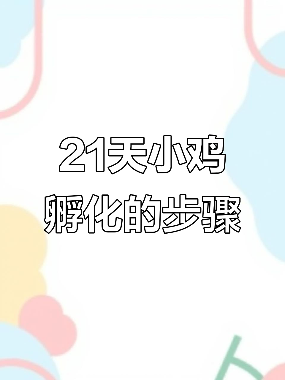 小鸡孵化全过程：从鸡蛋到雏鸟的成长