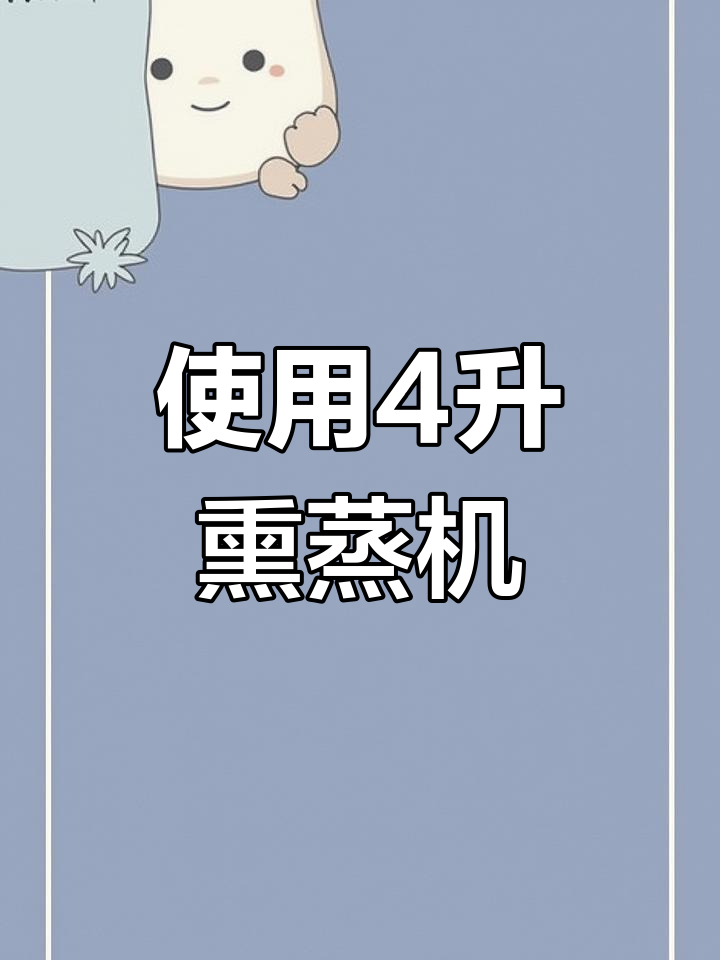 4升熏蒸机操作指南