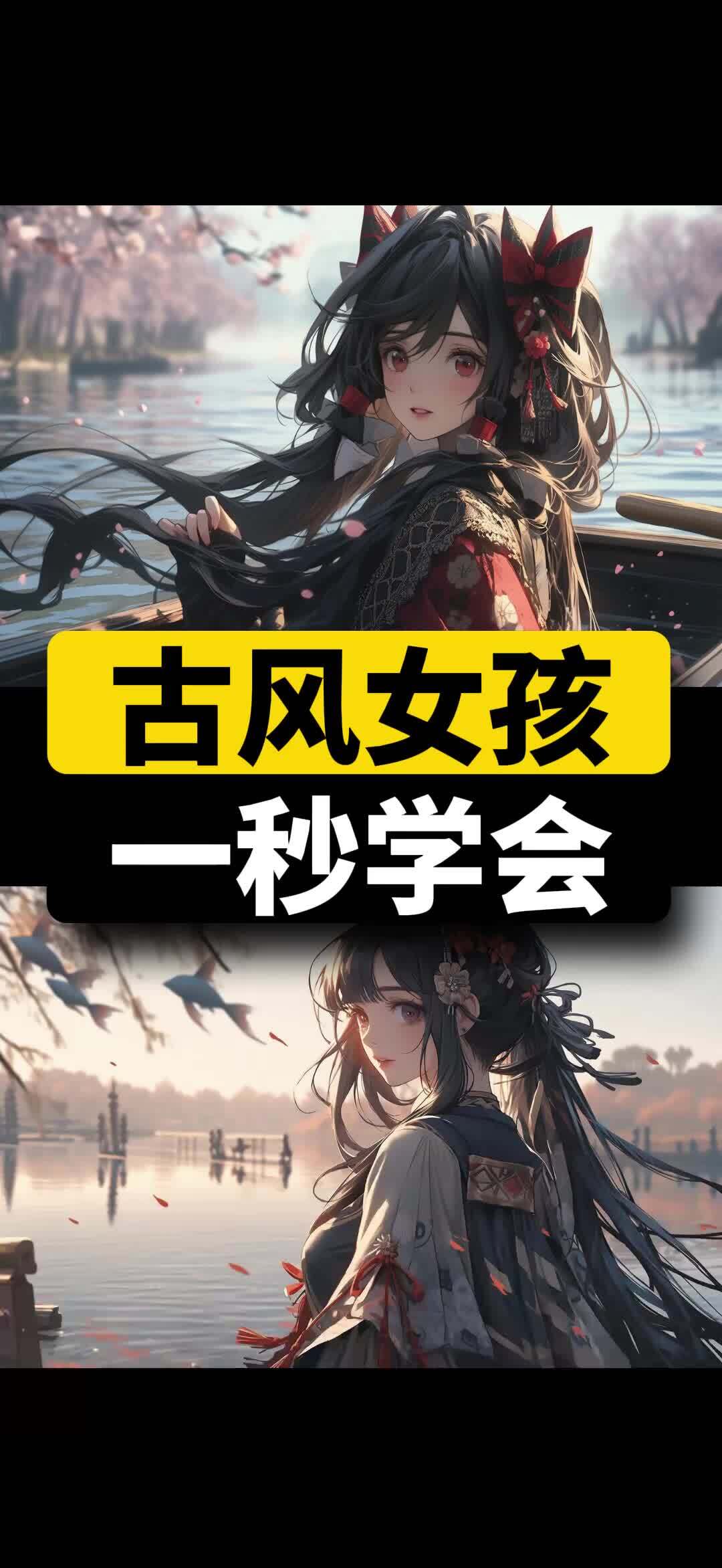 古风动漫女孩头像丨一秒学会